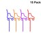 Roller Skate Shaped Straws - 9 inches - 4 colors Polybagged | MINA&#xAE;